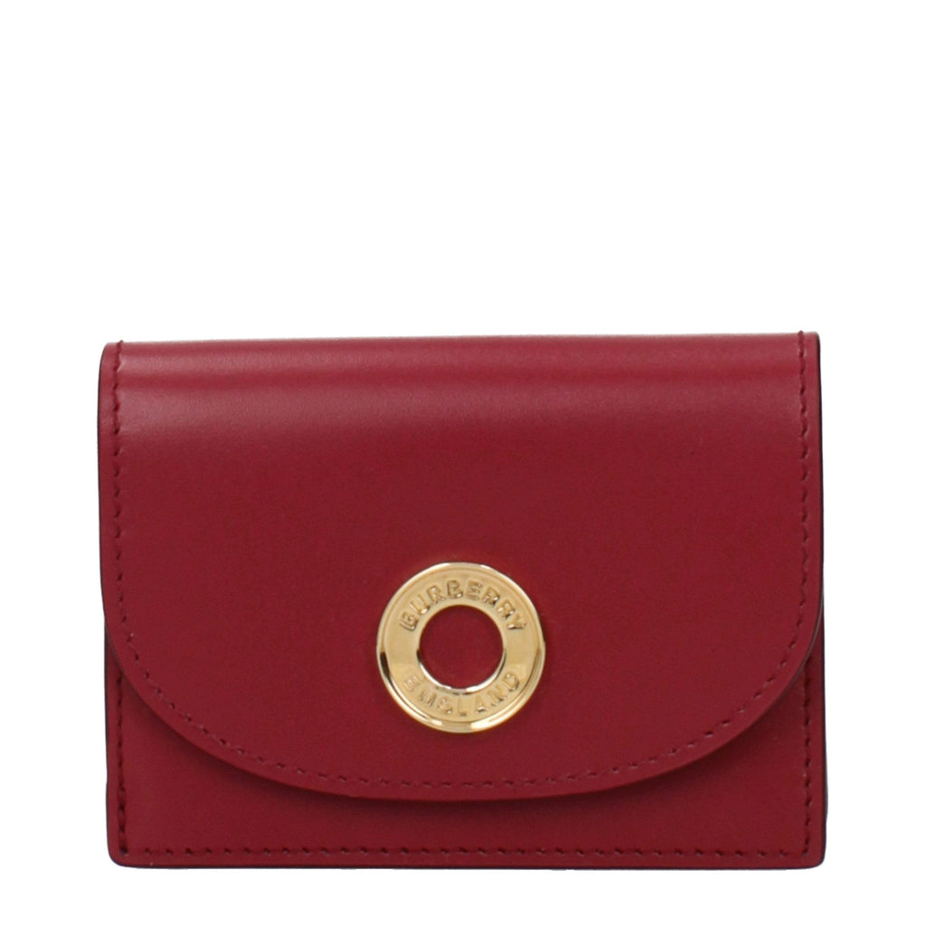 Pink Leather Cardholder Burberry