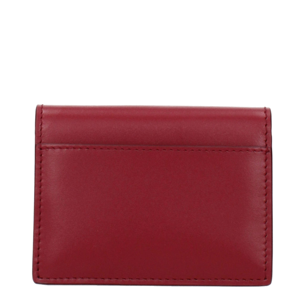 Pink Leather Cardholder Burberry