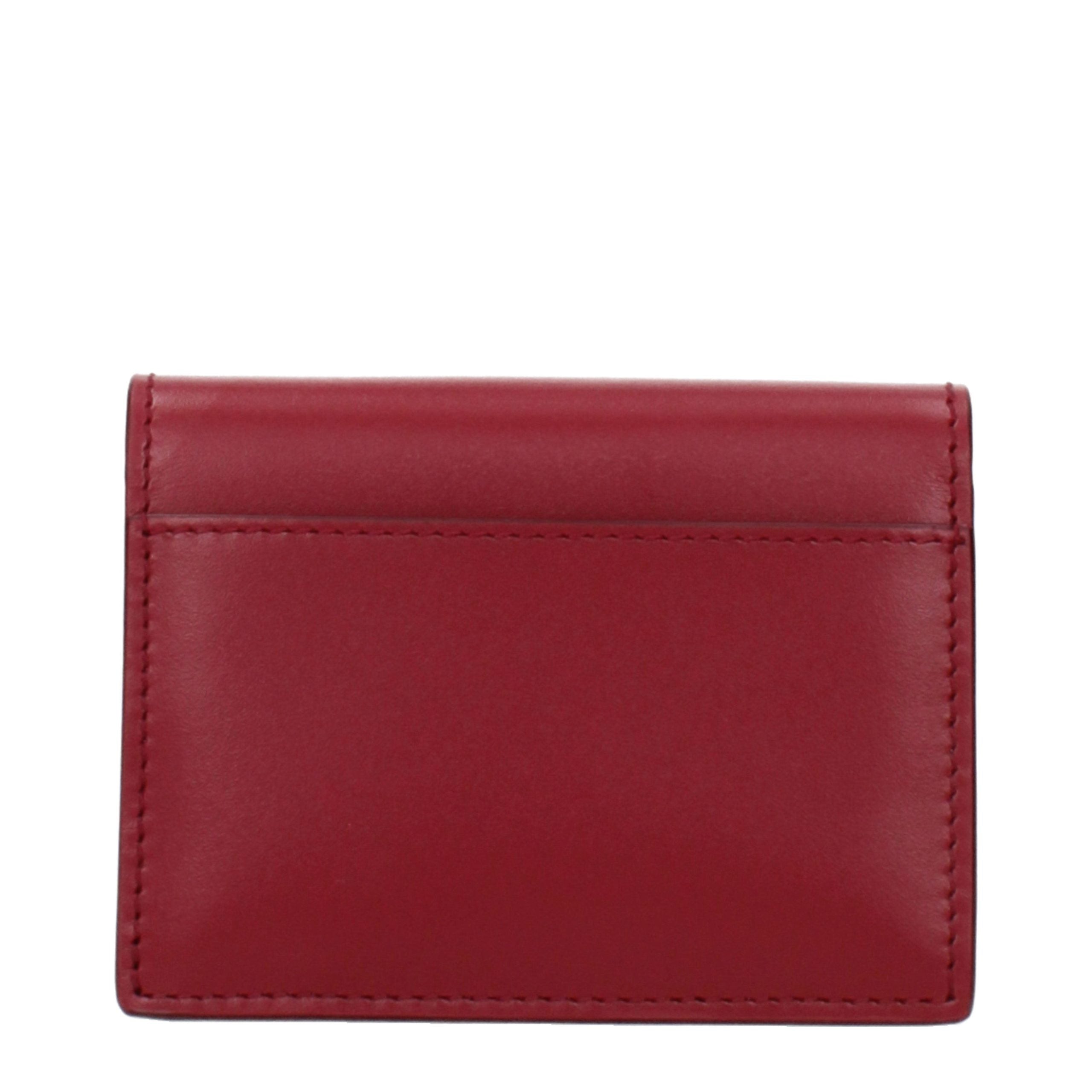 Pink Leather Cardholder Burberry