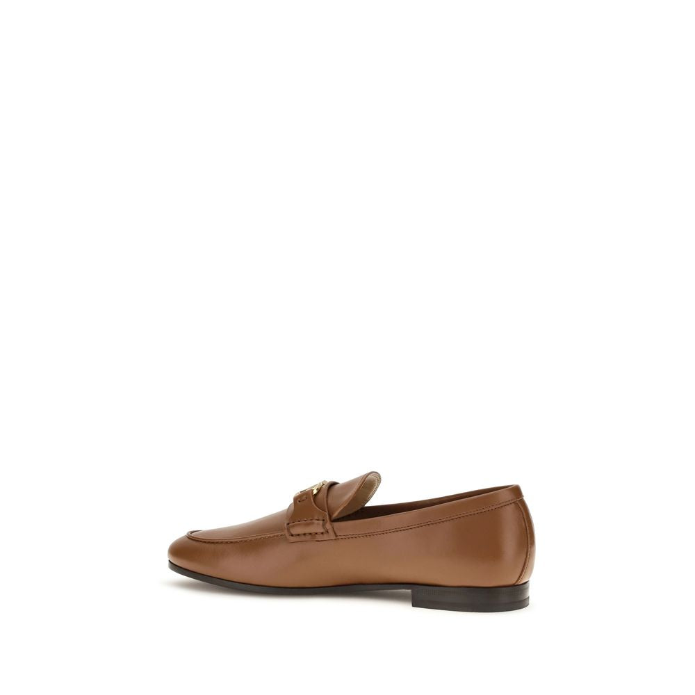 Braune Lammleder Ovis Aries Slipper-Loafer Valentino Garavani
