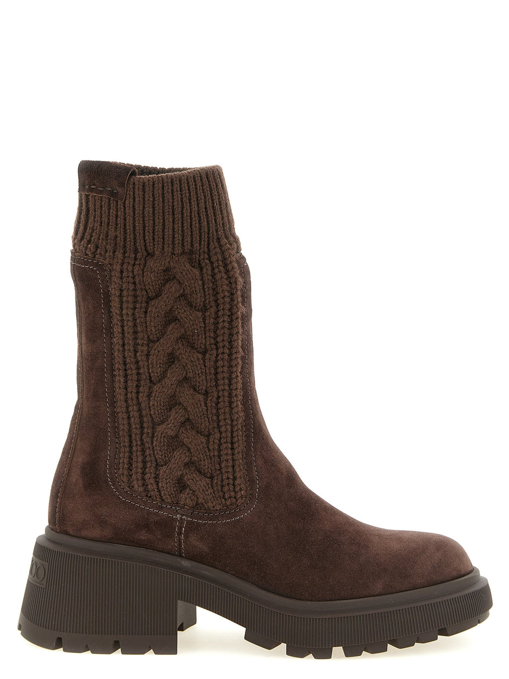 Braune Stiefeletten aus Ziegenleder Jimmy Choo