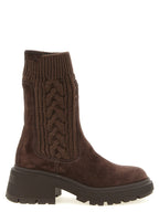 Braune Stiefeletten aus Ziegenleder Jimmy Choo