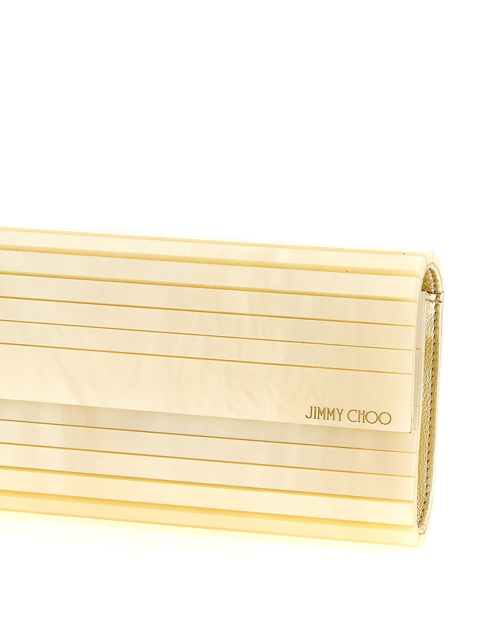 Goldene Viscose Clutch Jimmy Choo