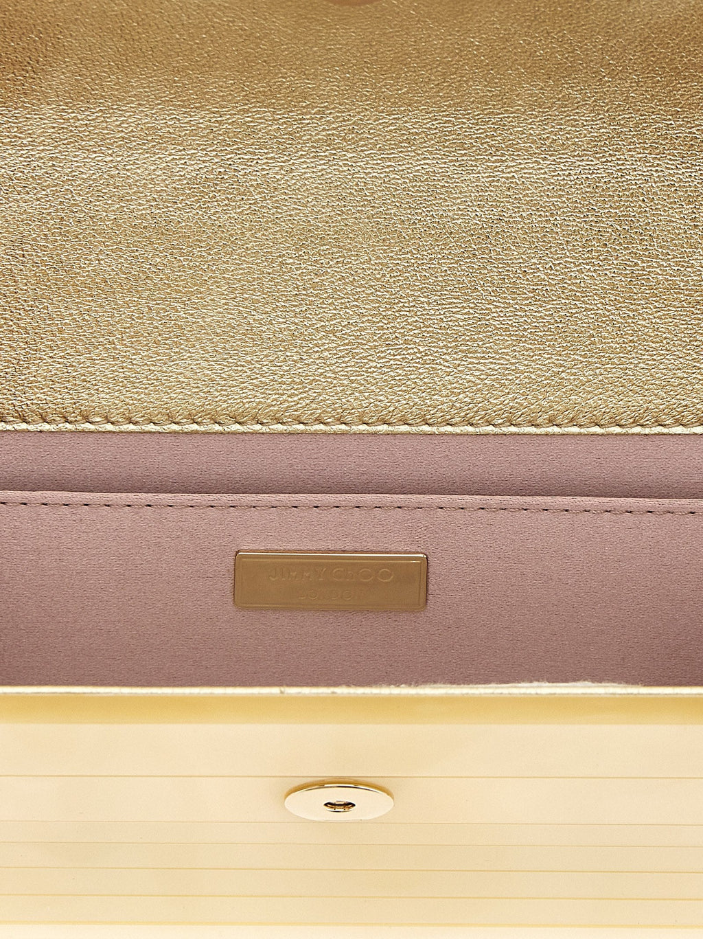 Goldene Viscose Clutch Jimmy Choo