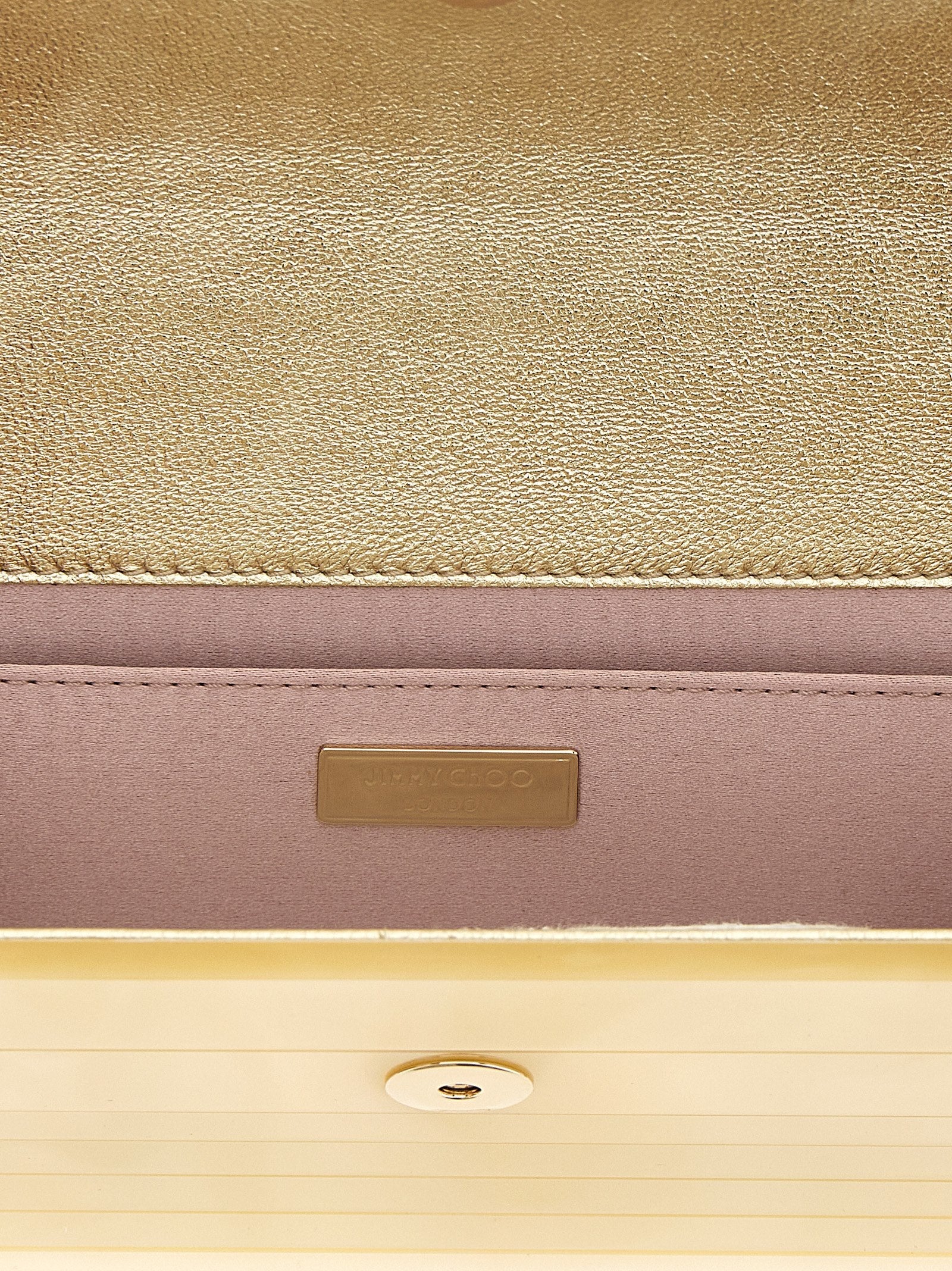 Goldene Viscose Clutch Jimmy Choo