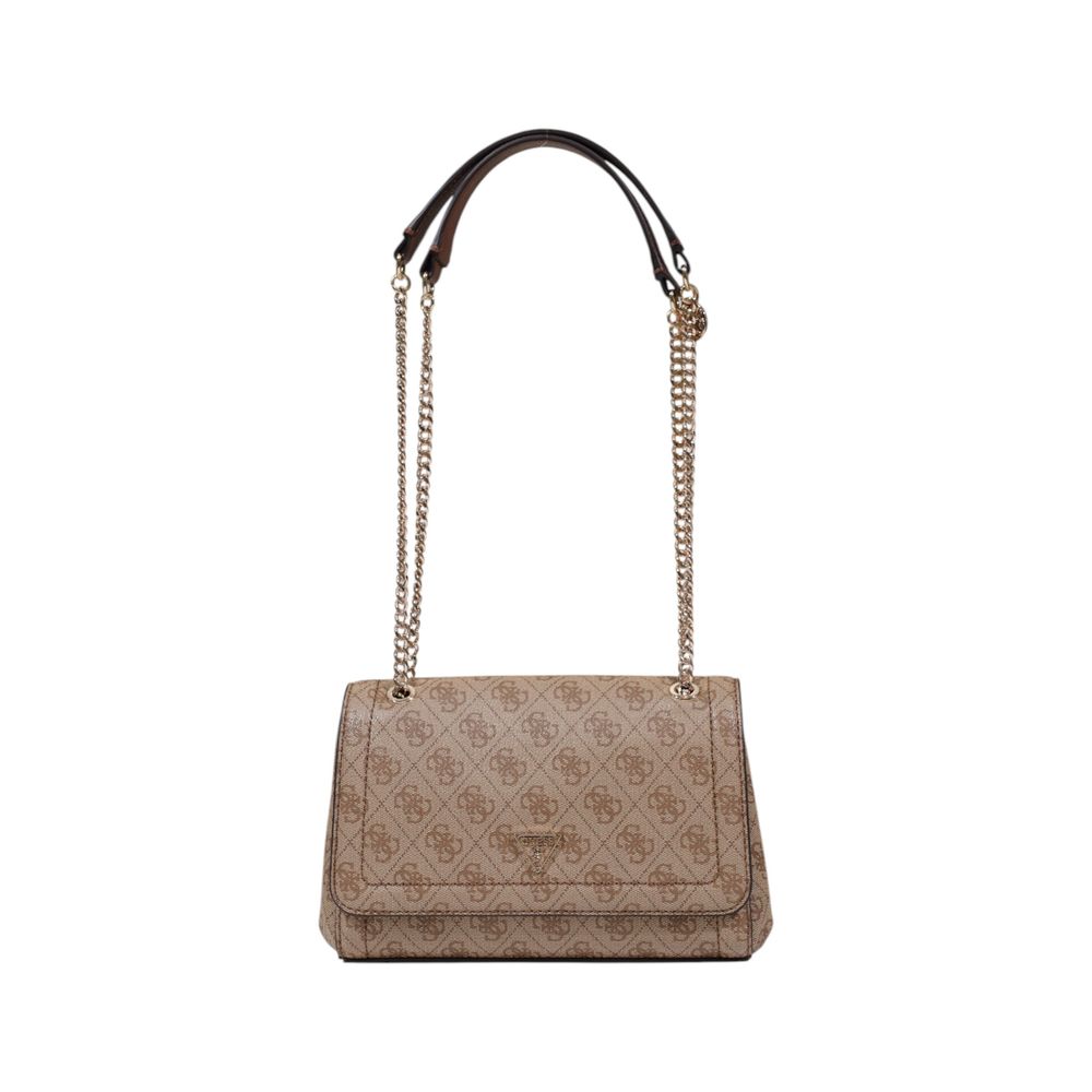Braune Handtasche aus Polyethylen Guess