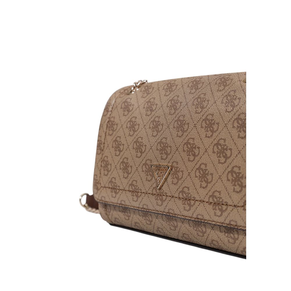 Braune Handtasche aus Polyethylen Guess