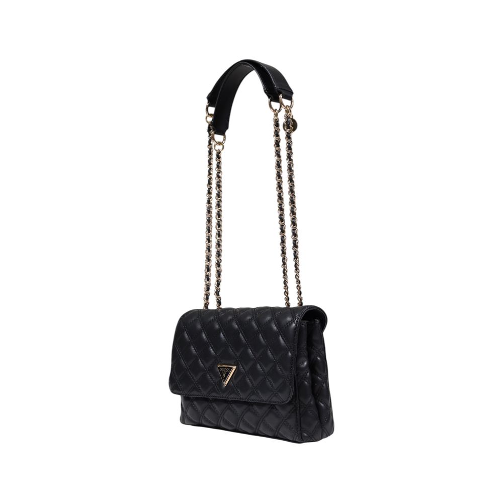 Schwarze Handtasche aus Polyethylen Guess