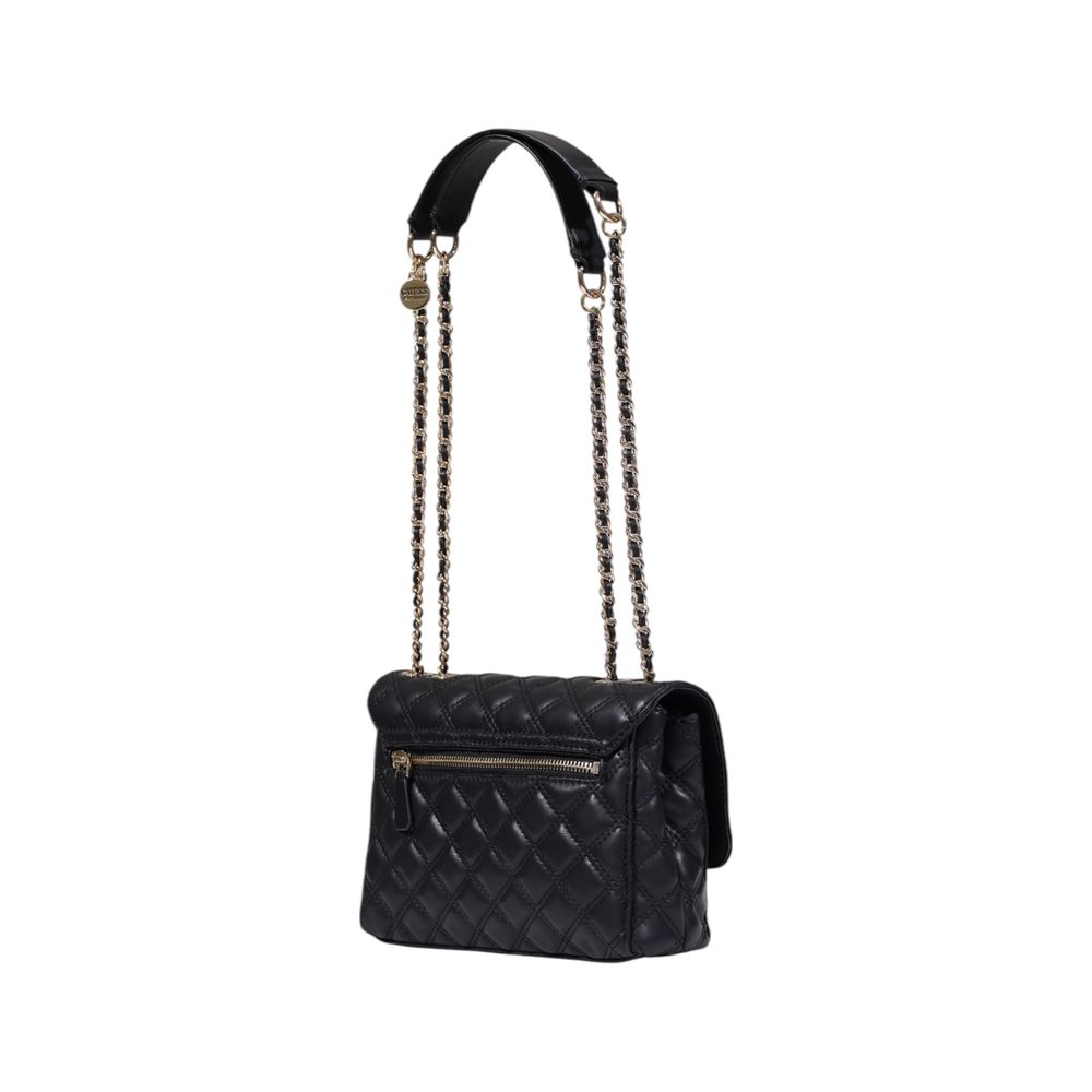 Schwarze Handtasche aus Polyethylen Guess