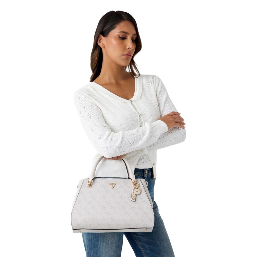 Weiße Handtasche aus Polyethylen Guess