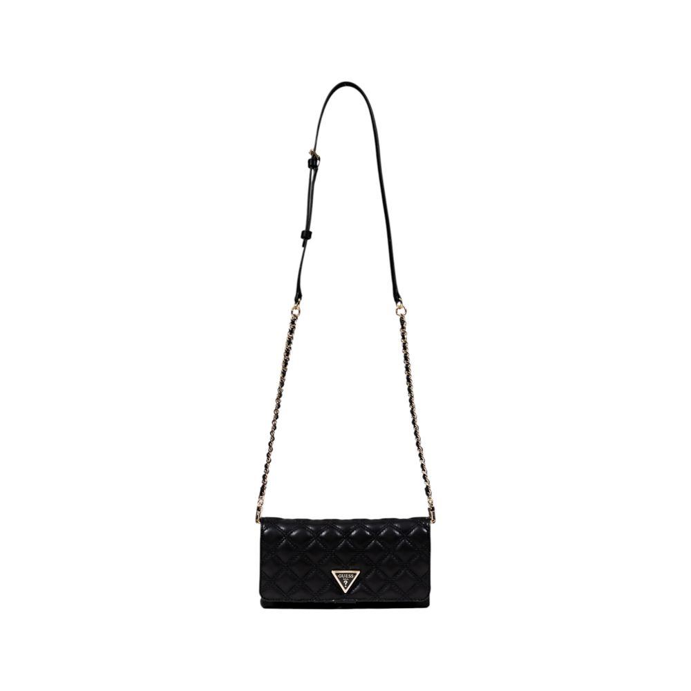 Schwarze Handtasche aus Polyethylen Guess
