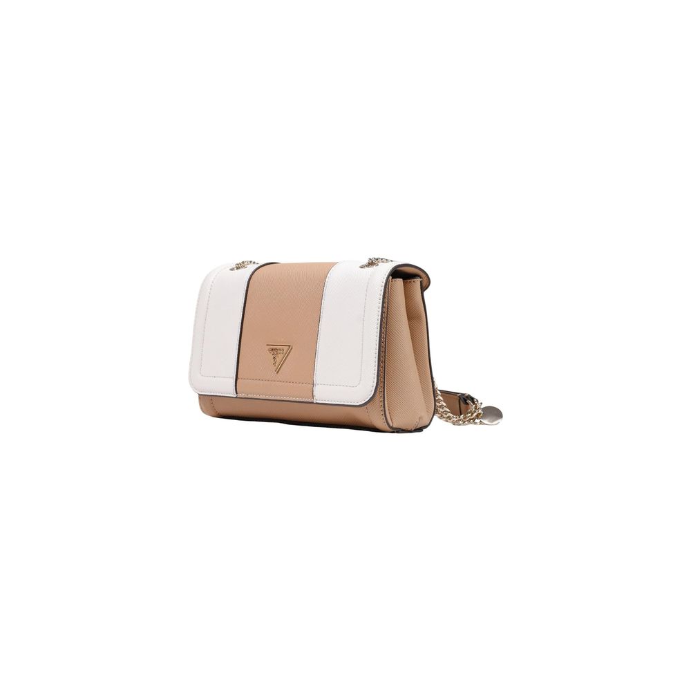 Beige Polyethylene Handbag Guess