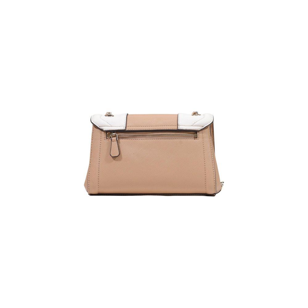 Beige Polyethylene Handbag Guess