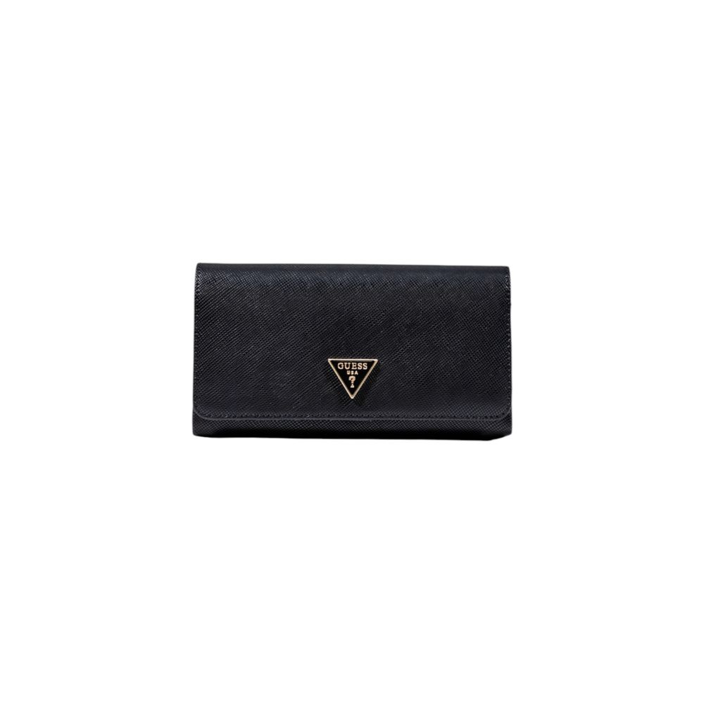 Schwarze Clutch aus Polyethylen Guess