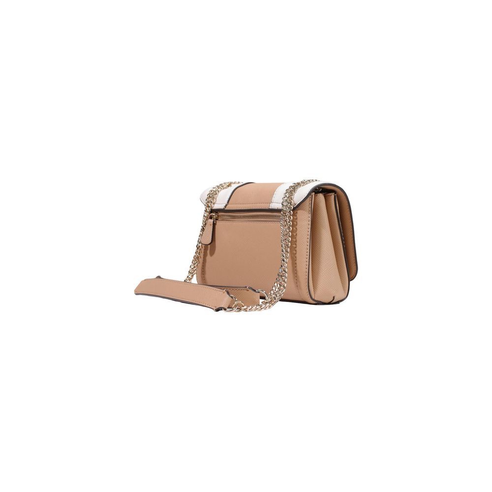 Beige Polyethylene Handbag Guess
