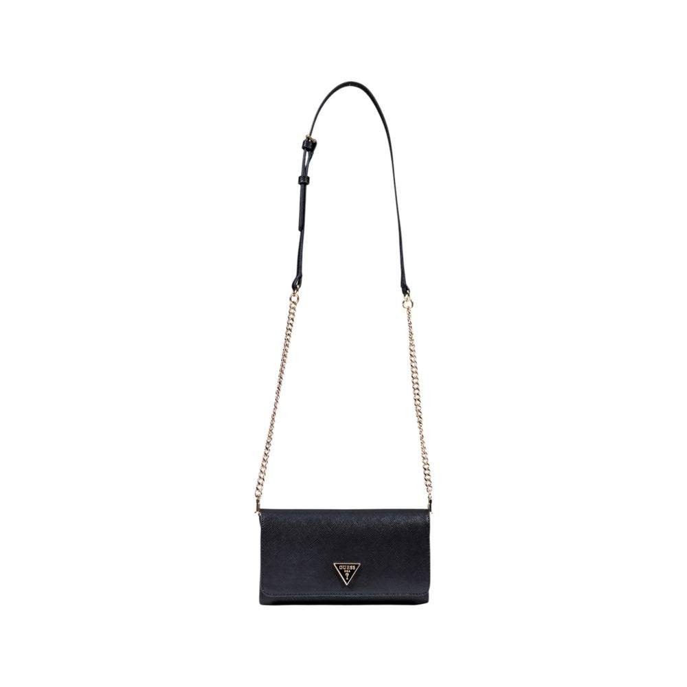 Schwarze Clutch aus Polyethylen Guess