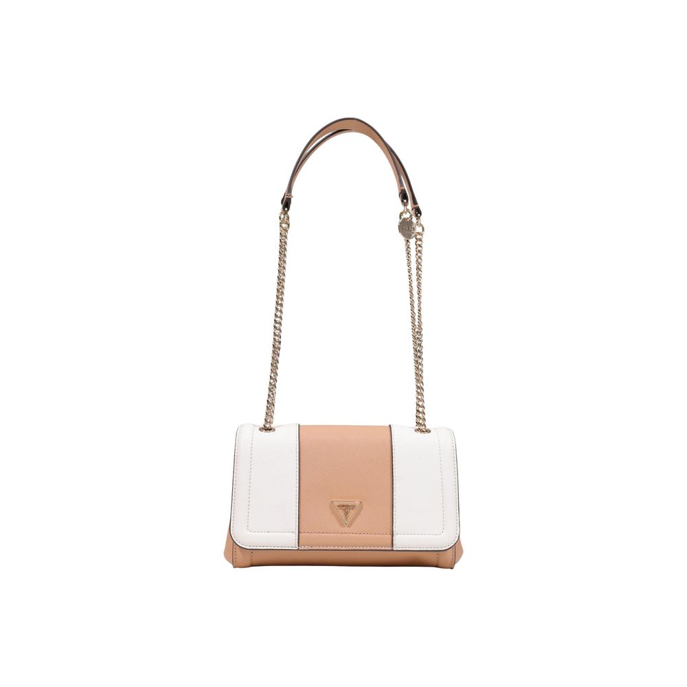 Beige Polyethylene Handbag Guess