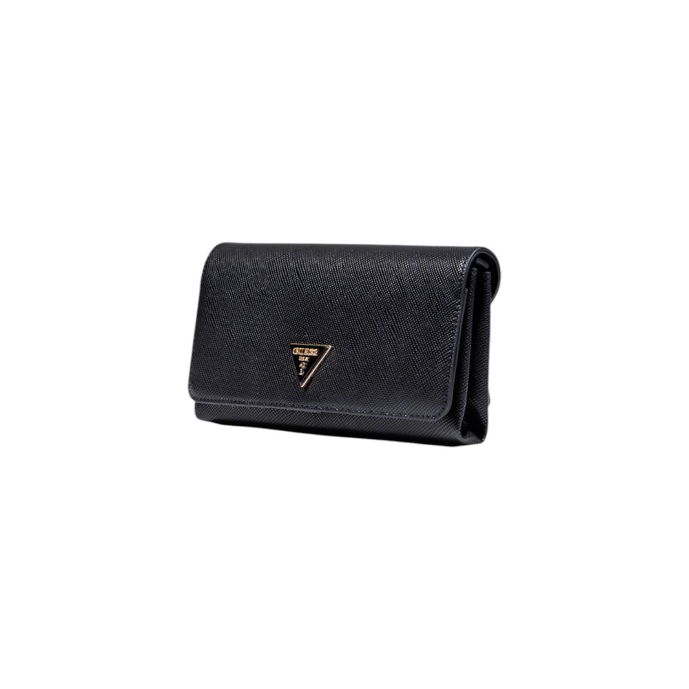 Schwarze Clutch aus Polyethylen Guess