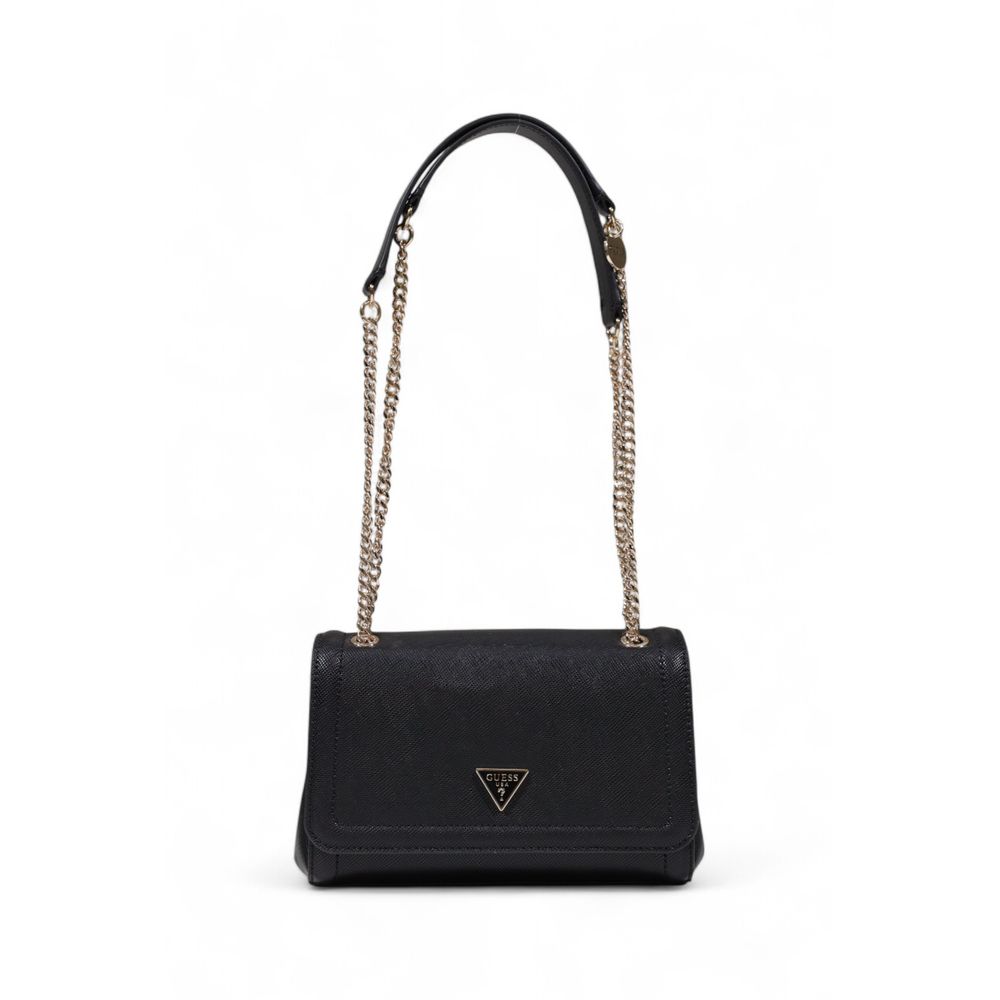 Schwarze Handtasche aus Polyethylen Guess
