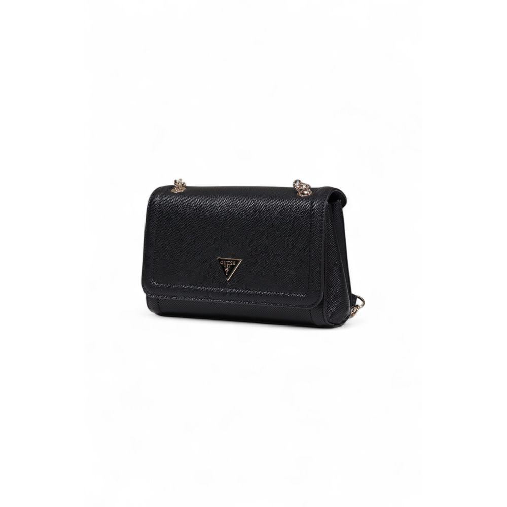Schwarze Handtasche aus Polyethylen Guess