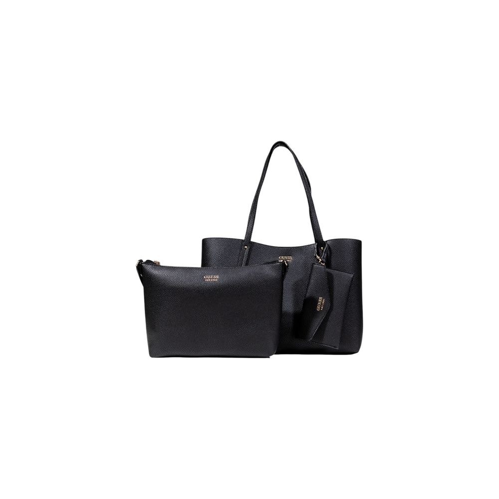 Schwarze Handtasche aus Polyethylen Guess