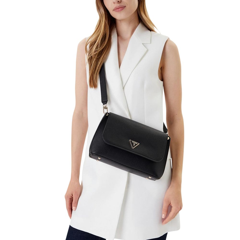 Schwarze Handtasche aus Polyethylen Guess