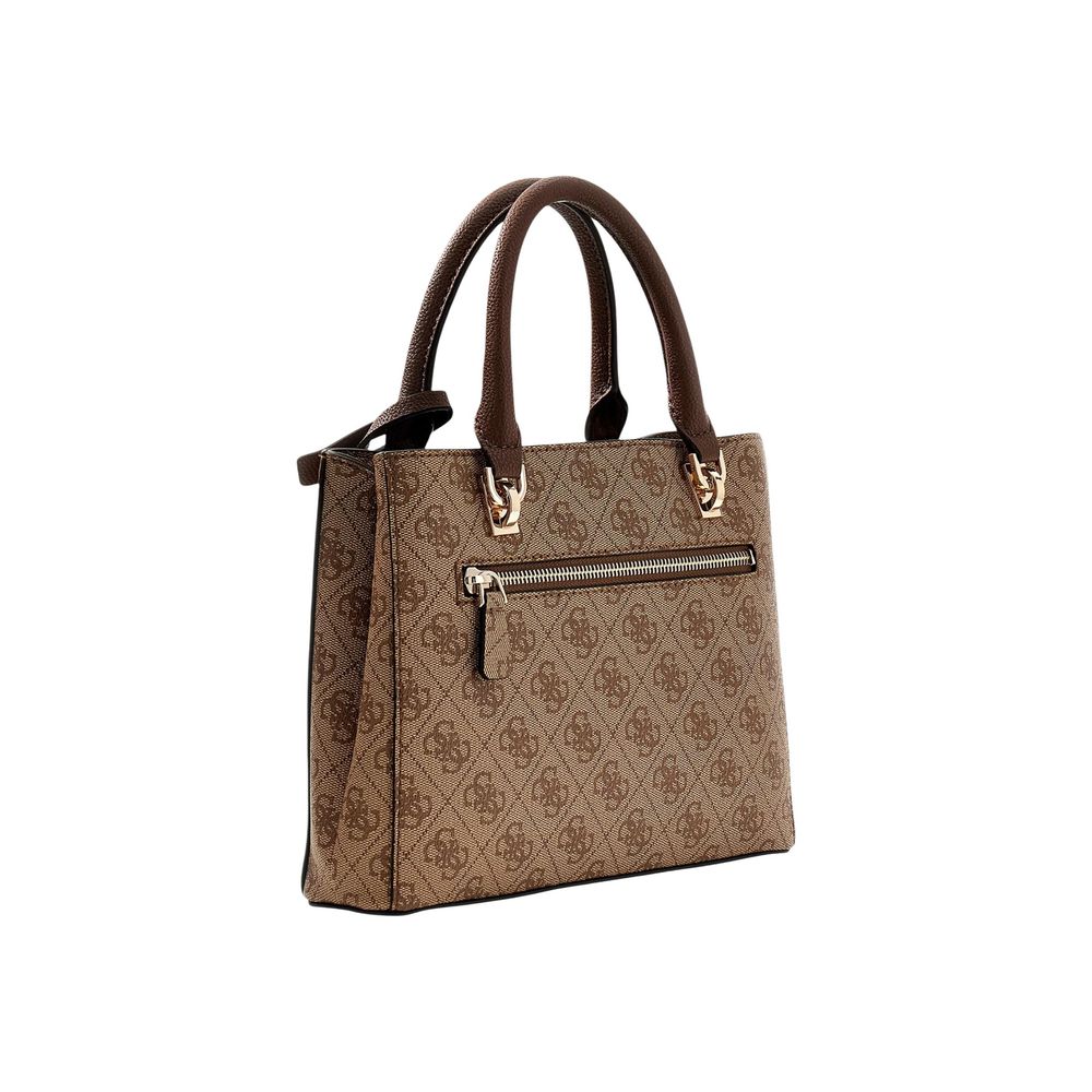 Braune Handtasche aus Polyethylen Guess