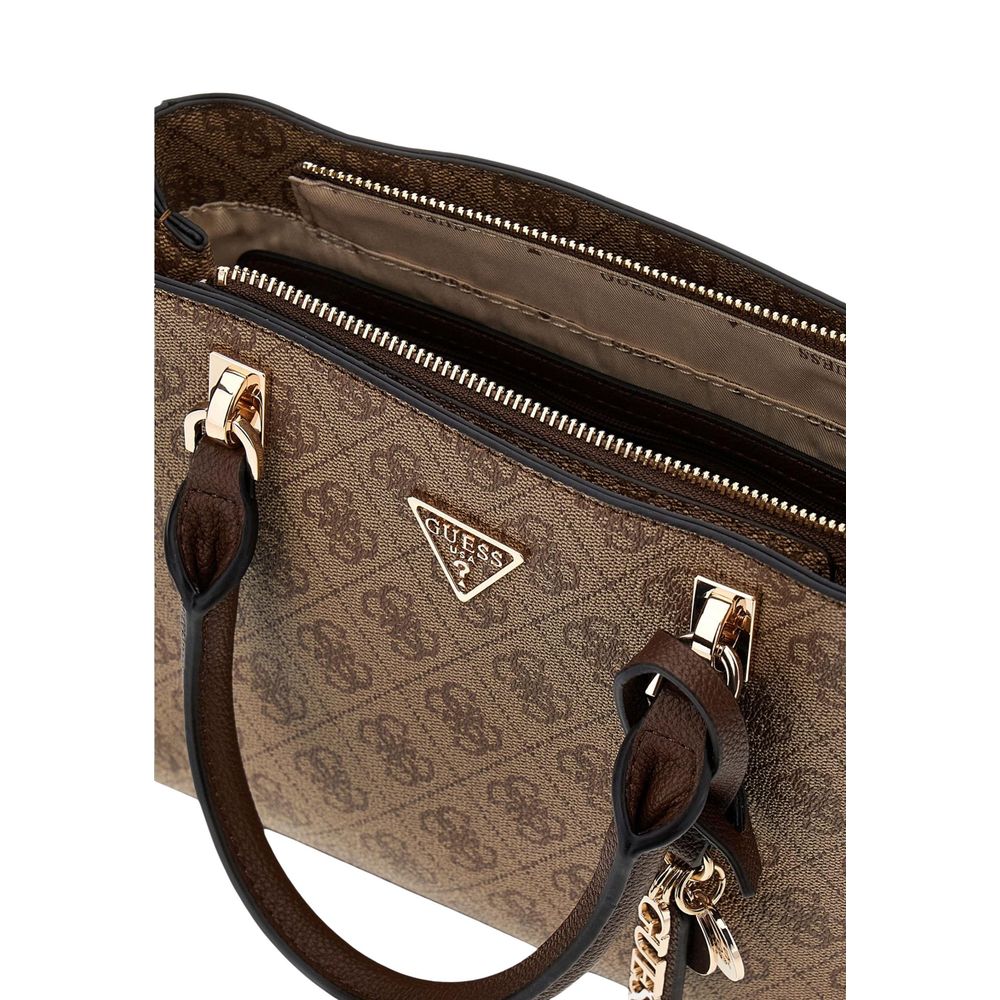 Braune Handtasche aus Polyethylen Guess