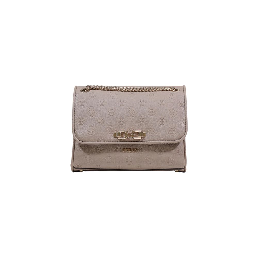 Beige Polyethylene Handbag Guess