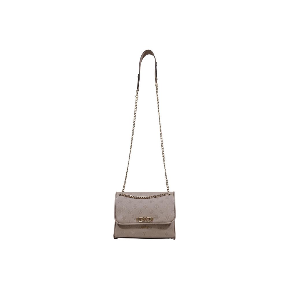 Beige Polyethylene Handbag Guess