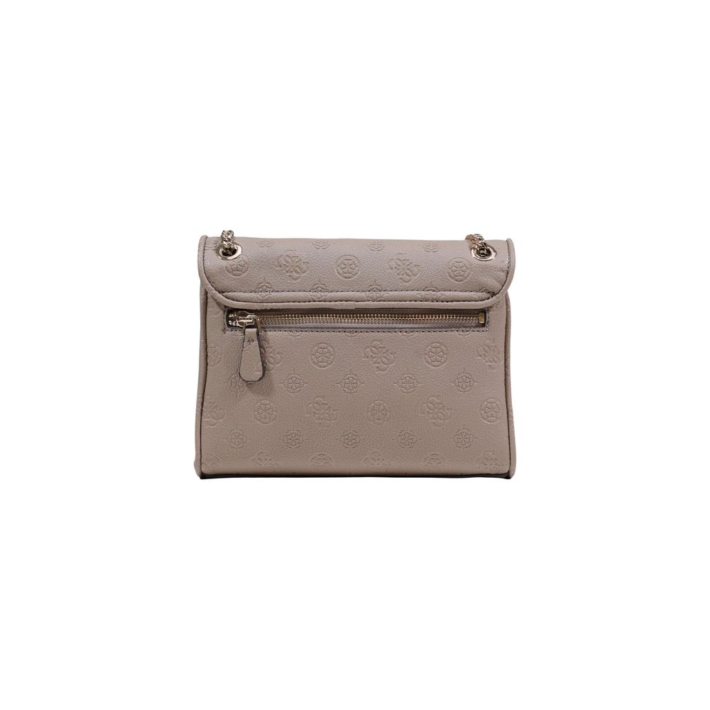 Beige Polyethylene Handbag Guess
