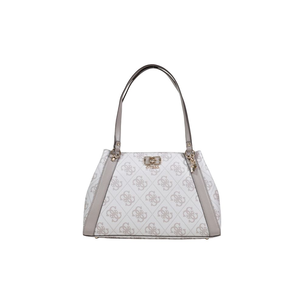 Beige Polyethylene Handbag Guess