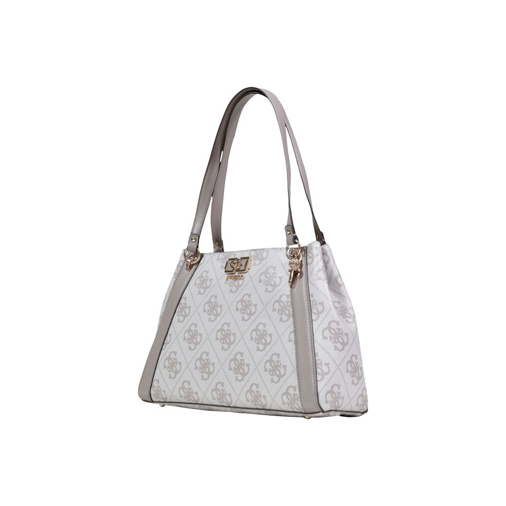Beige Polyethylene Handbag Guess