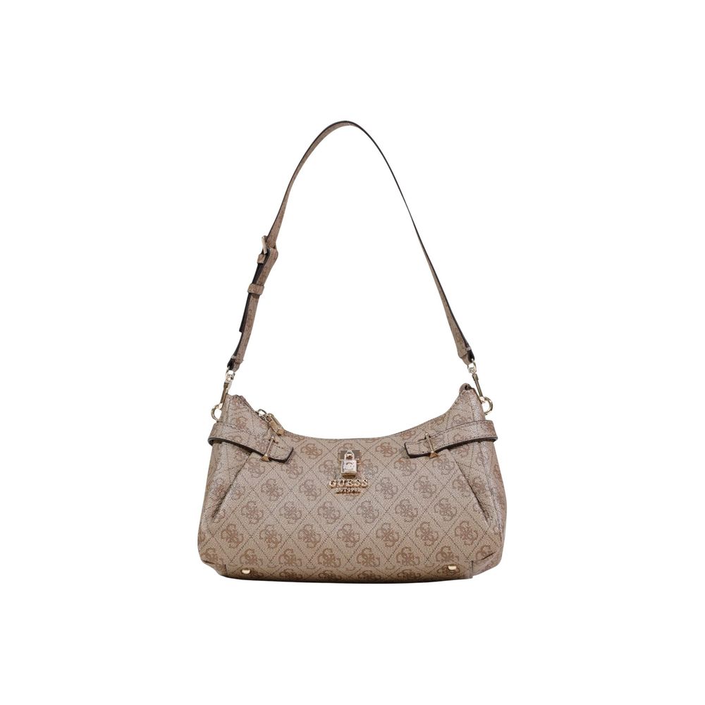 Beige Polyethylene Handbag Guess
