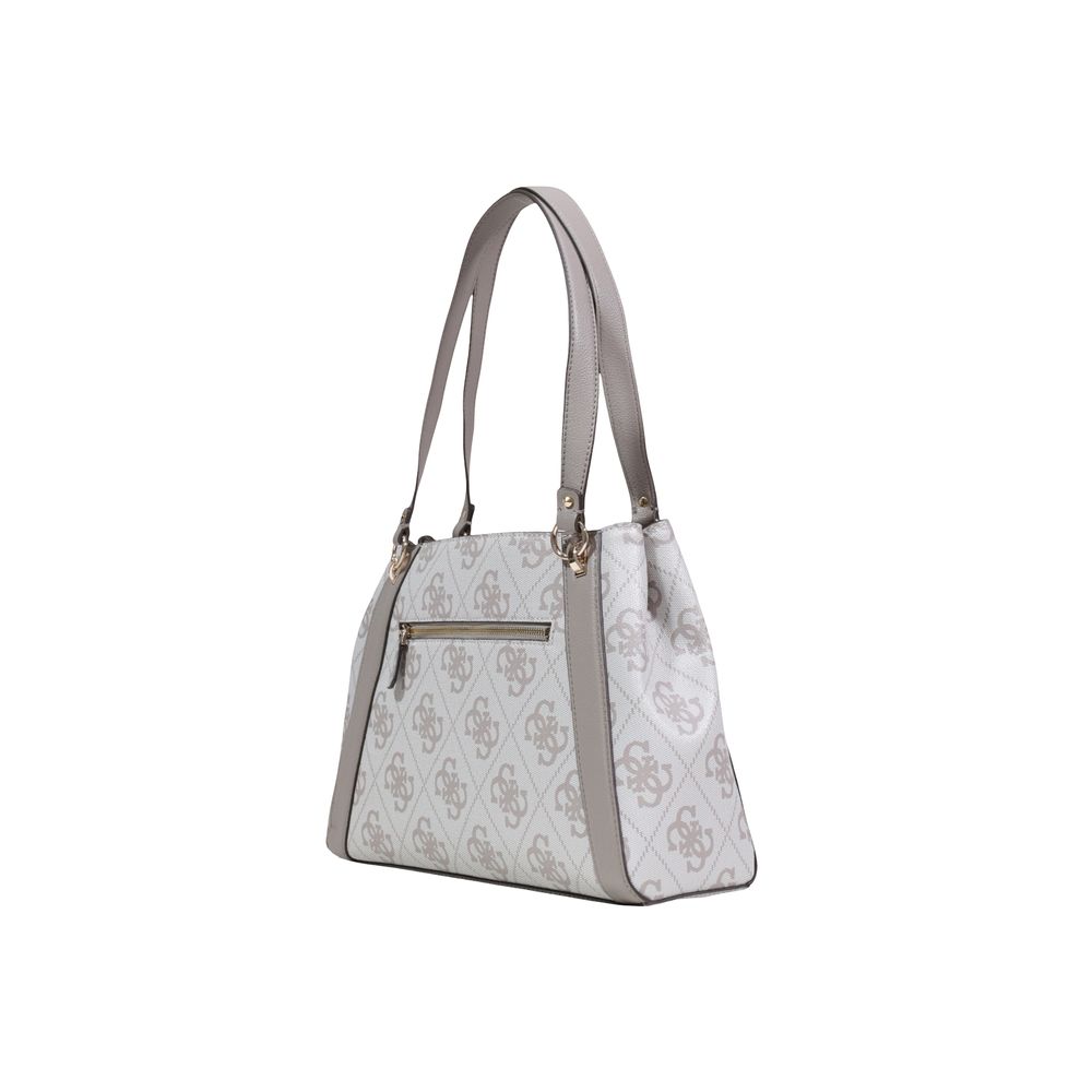 Beige Polyethylene Handbag Guess