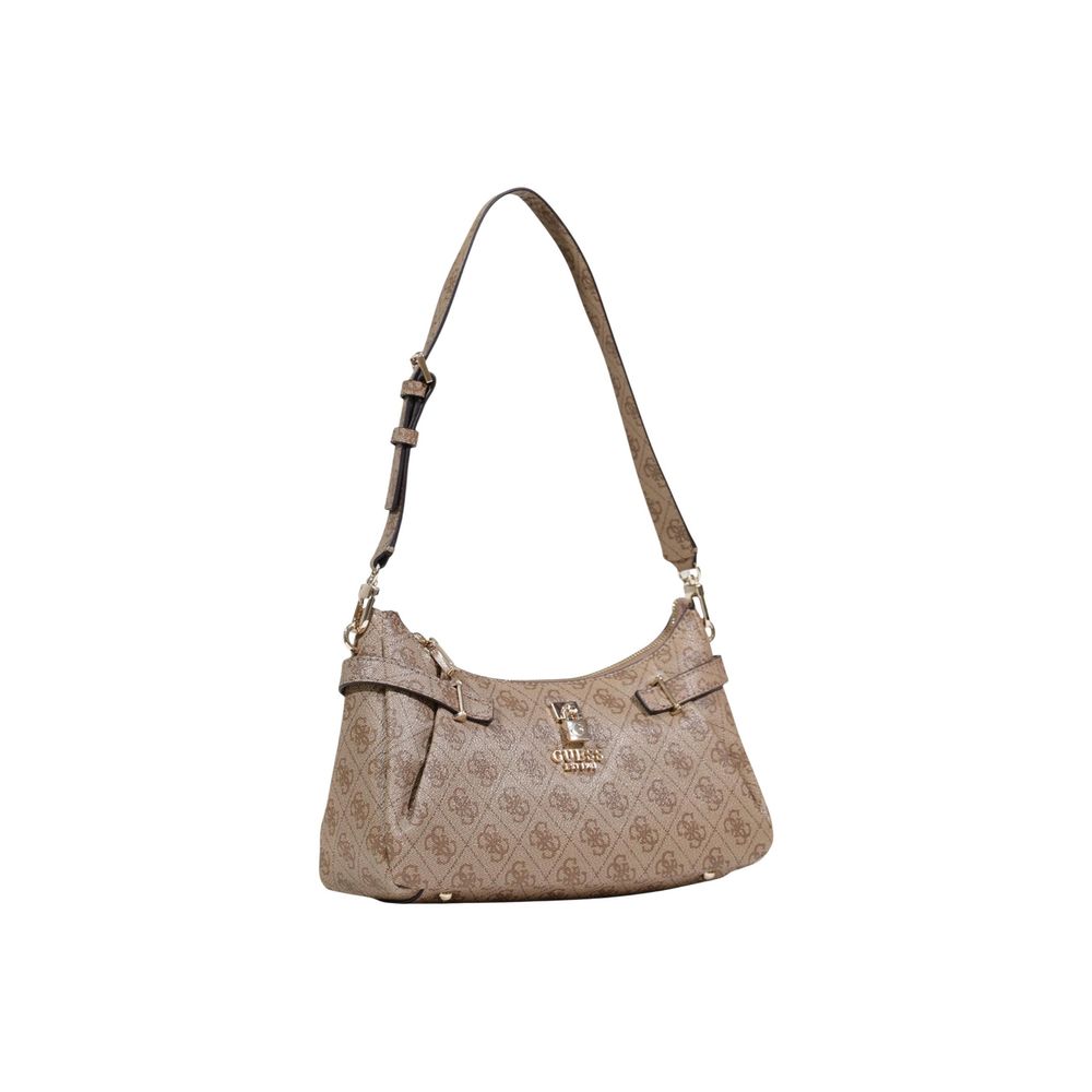 Beige Polyethylene Handbag Guess