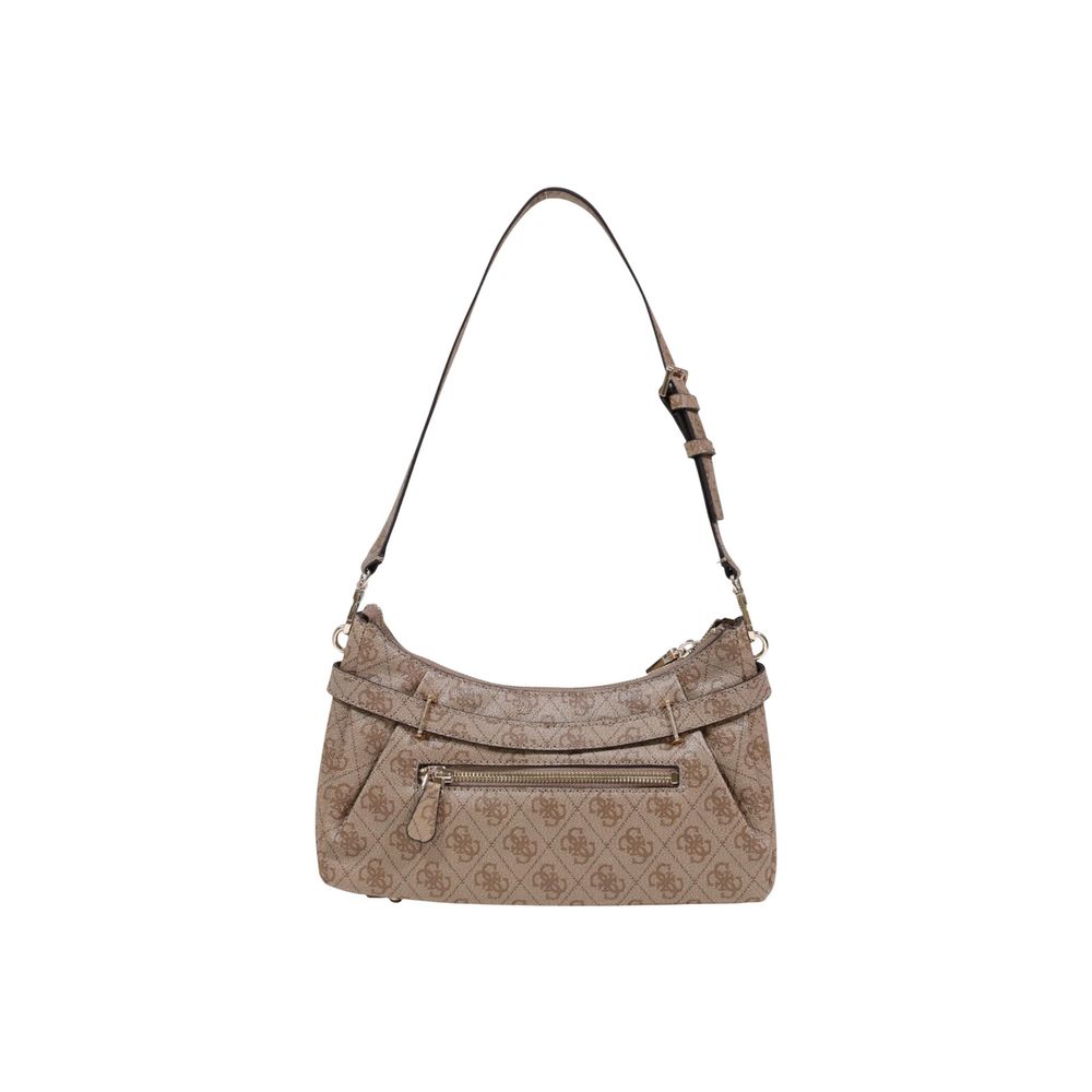 Beige Polyethylene Handbag Guess