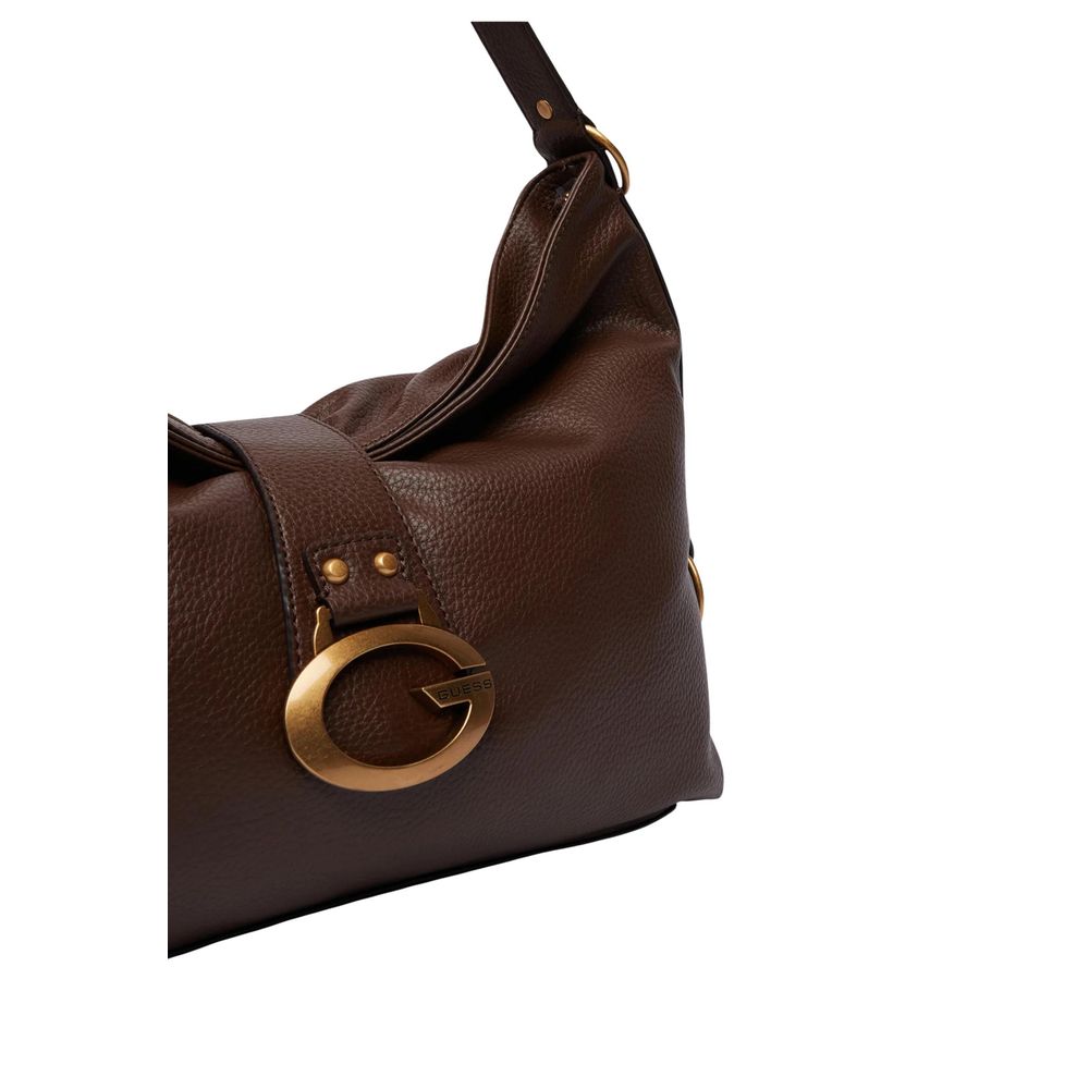 Braune Handtasche aus Polyethylen Guess