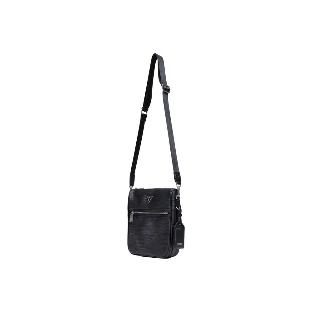 Schwarze Schultertasche aus Polyethylen Guess