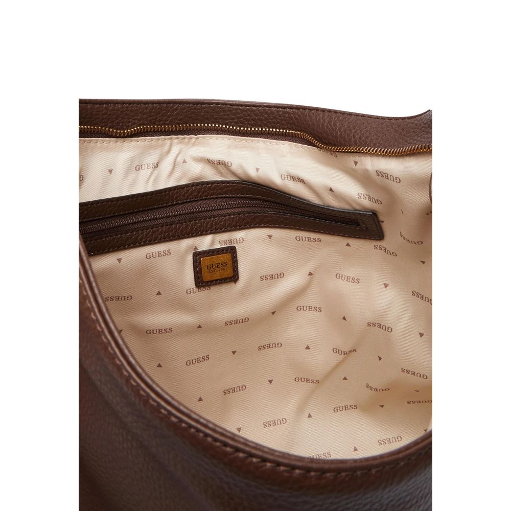 Braune Handtasche aus Polyethylen Guess