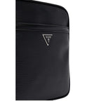 Schwarze Polyethylen-Messenger-Tasche Guess