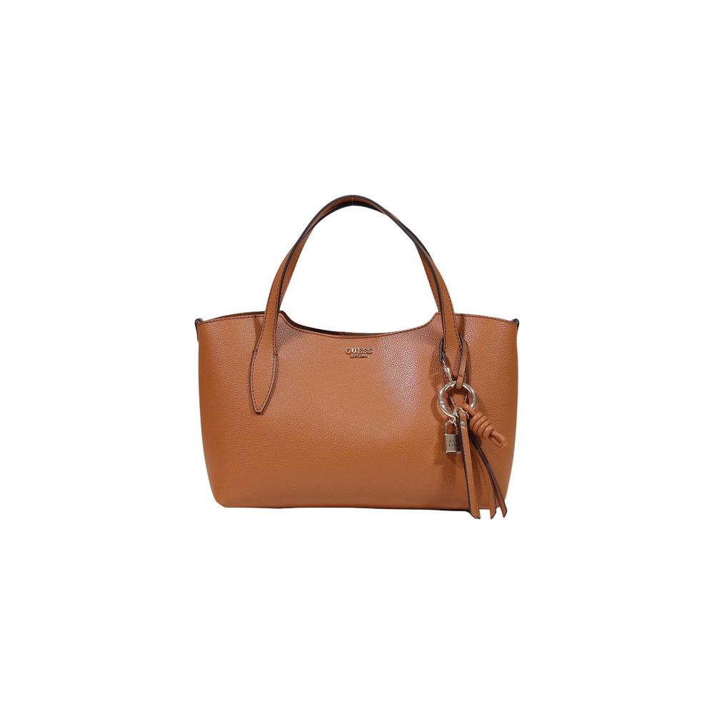 Beige Polyethylene Handbag Guess