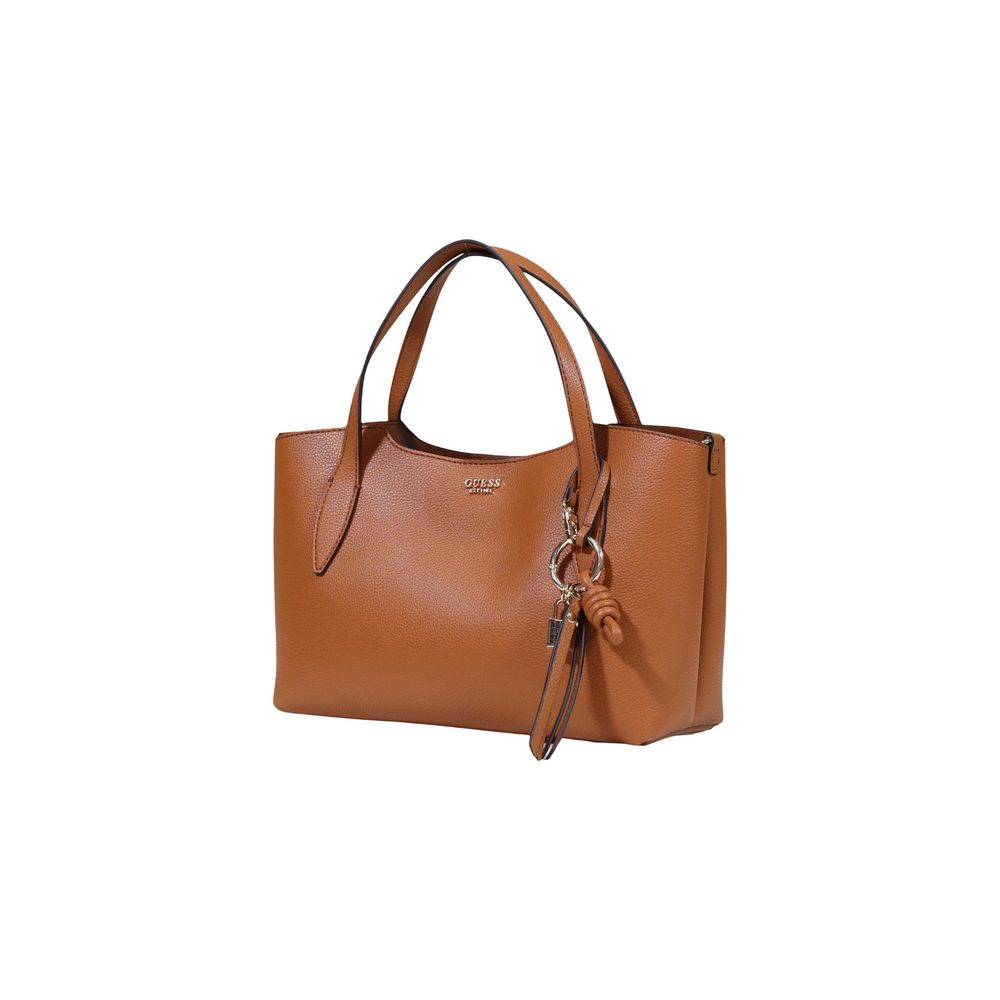 Beige Polyethylene Handbag Guess