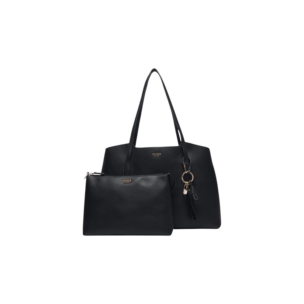 Schwarze Handtasche aus Polyethylen Guess