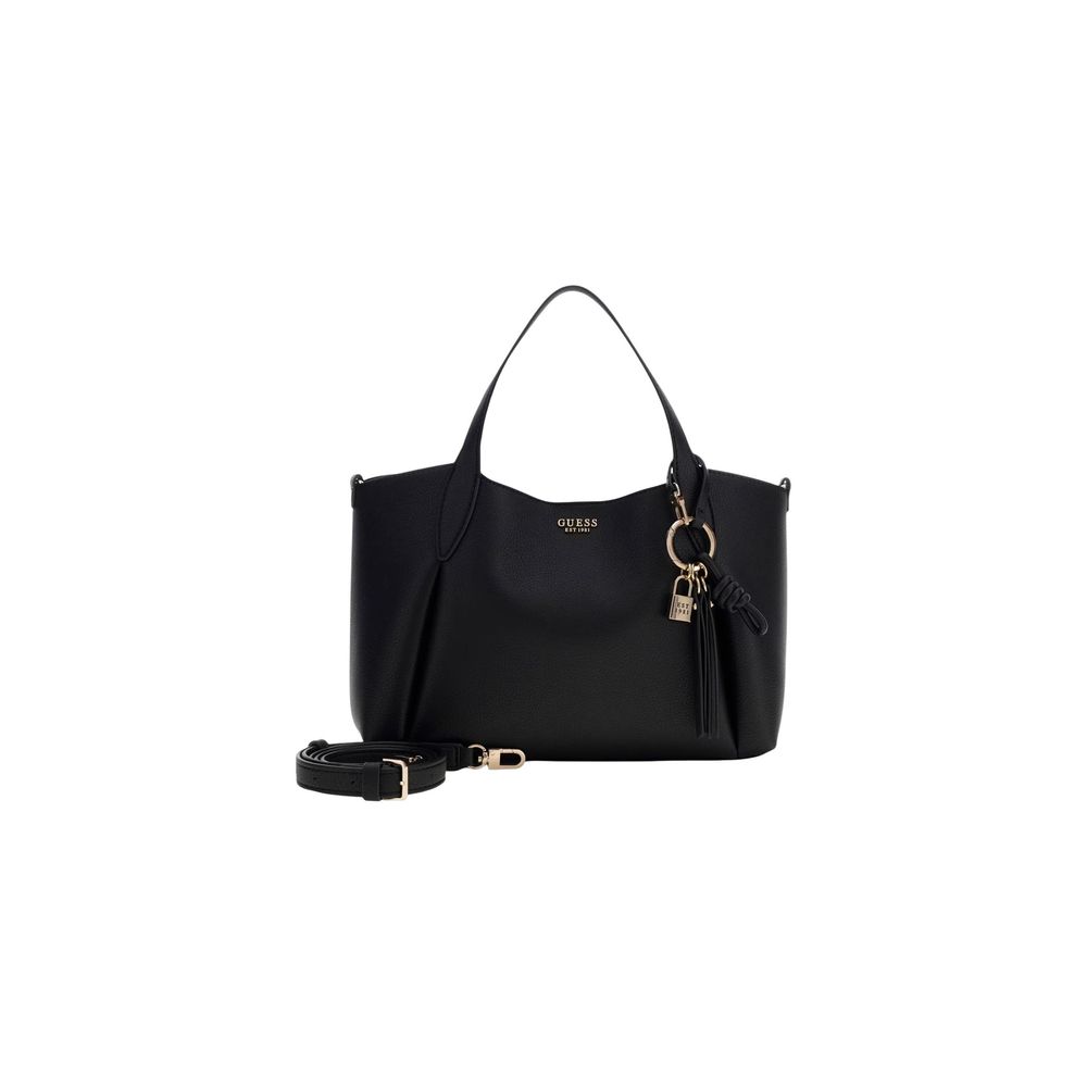 Schwarze Handtasche aus Polyethylen Guess
