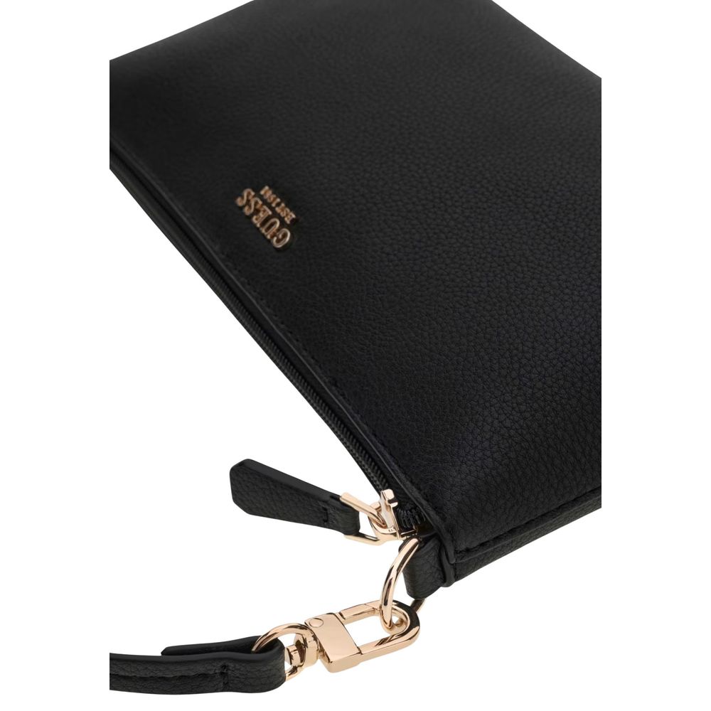Schwarze Handtasche aus Polyethylen Guess