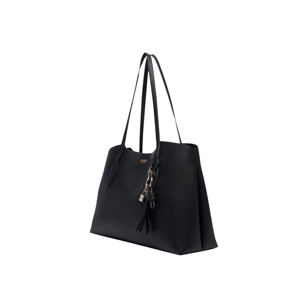 Schwarze Handtasche aus Polyethylen Guess