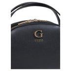 Schwarze Handtasche aus Polyethylen Guess