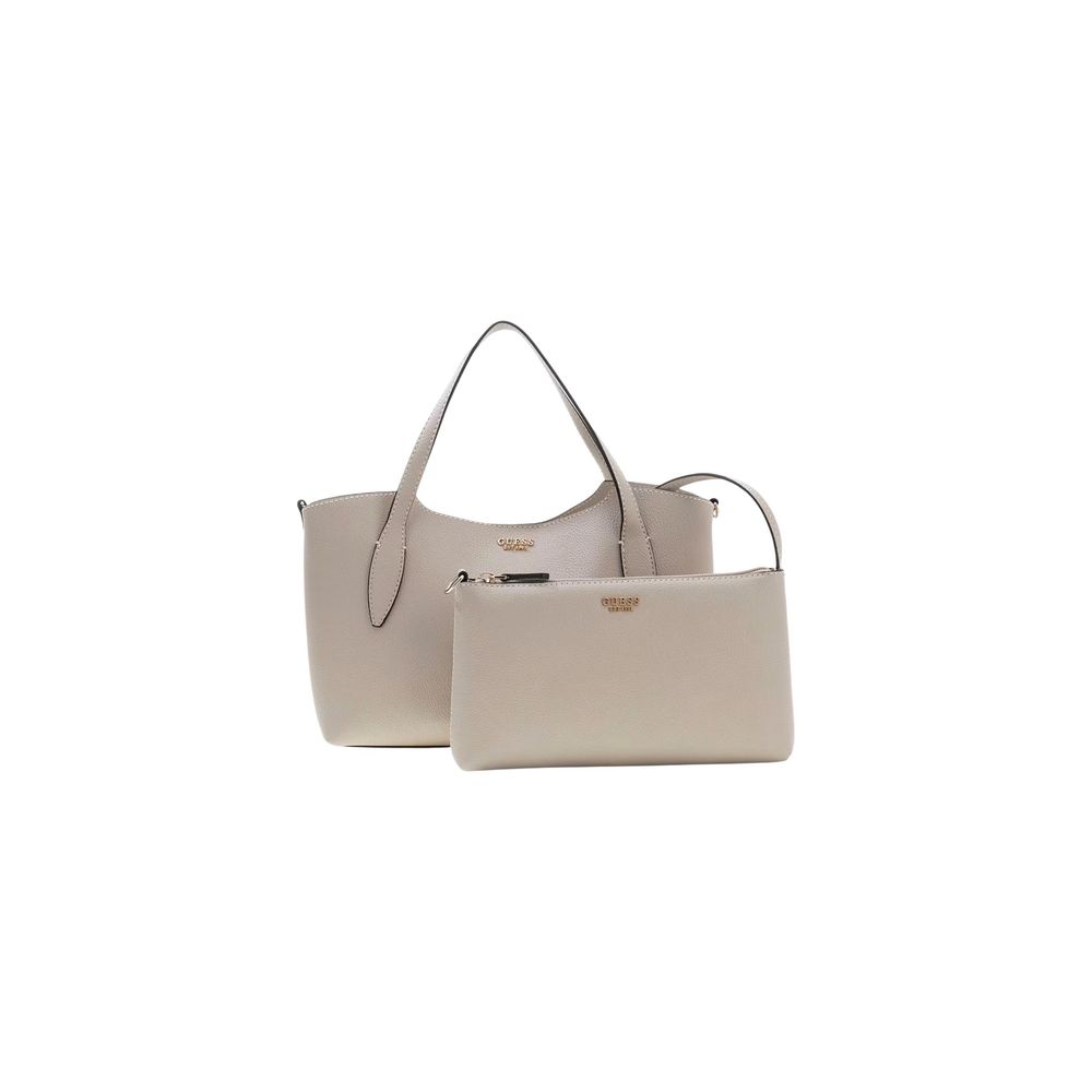 Beige Polyethylene Handbag Guess