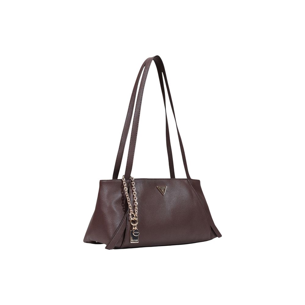 Braune Handtasche aus Polyethylen Guess